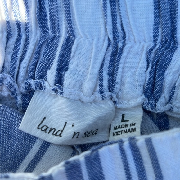 Land and Sea cotton Linen Pants size large - Picture 5 of 5